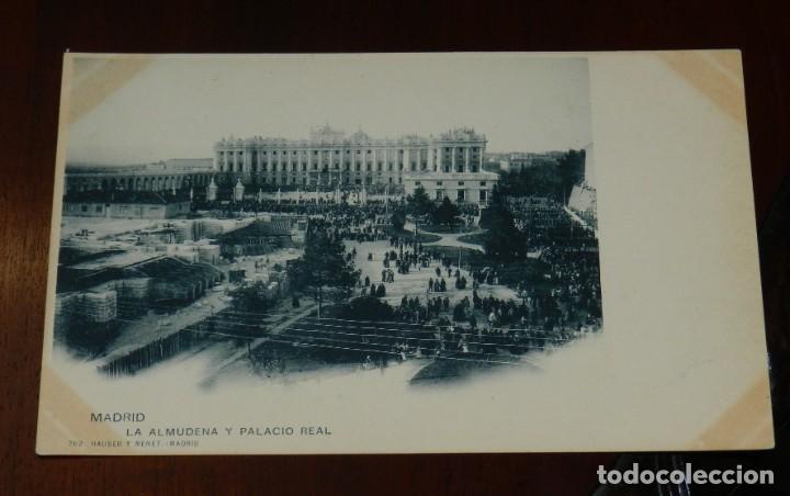 Postales: POSTAL DE MADRID.- LAS OBRAS DE LA ALMUDENA Y PALACIO REAL. ED. HAUSER Y MENET. N. 762. NO CIRCULADA