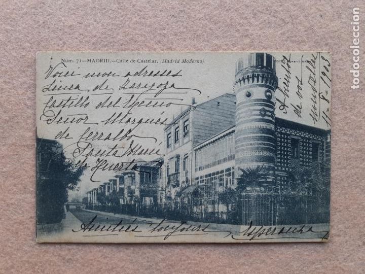 Postales: Madrid. Calle Castelar. Escrita en 1903 - Foto 1