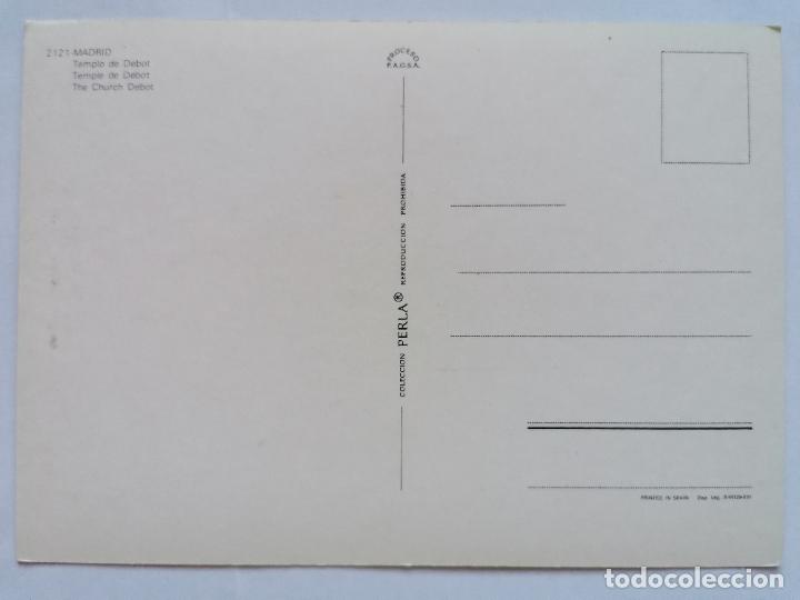 Postales: POSTAL MADRID - TEMPLO DE DEBOT - Foto 2