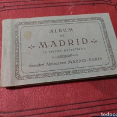 Postales: COMUNIDAD DE MADRID ALBUM CON 12 POSTALES ALMACENES MADRID-PARIS SIN CIRCULAR. Lote 301258593