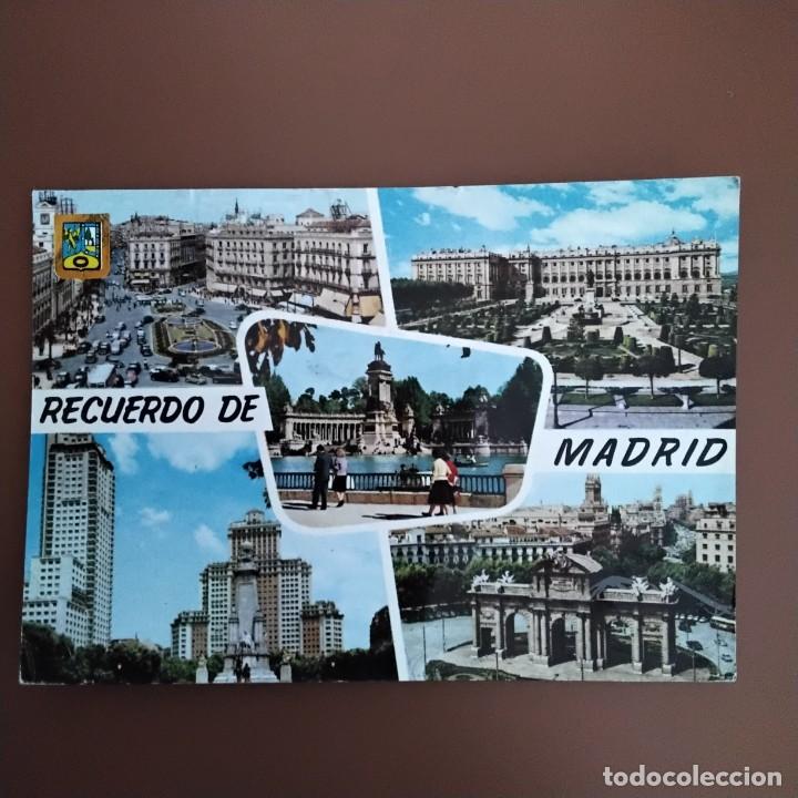 Cartes Postales: N&deg; 6113 POSTAL PUERTA DEL SOL PALACIO REAL. PARQUE DEL RETIRO. PLAZA DE ESPA&Ntilde;A. PUERTA DE ALCALA