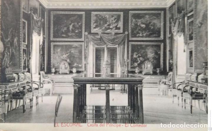 Cartes Postales: El Escorial. Casita del Pr&iacute;ncipe. El Comedor. Fotpia. Casta&ntilde;eira. Nueva. Blanco/Negro