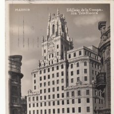 Postales: POSTAL: MADRID 1934. EDIFICIO DE LA COMPAÑIA TELEFONICA - G.H. ALSINA