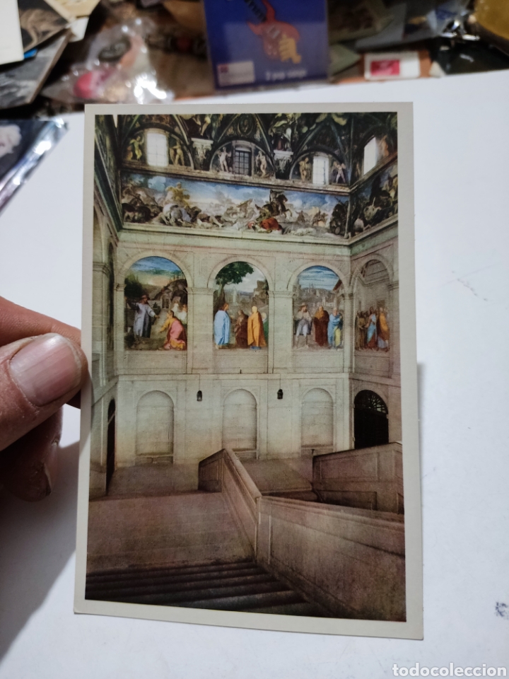 Postcards: Postal antigua el Escorial escaleras