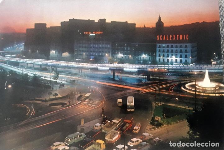 Postales: MADRID. ATOCHA. SCALEXTRIC. CIRCULADA. - Foto 1
