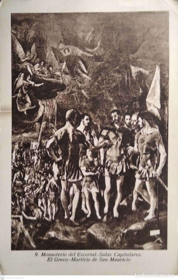 Postales: Monasterio del Escorial. 9 Salas Capitulares. Martirio de San Mauricio de El Greco. Roisin. Nueva. B