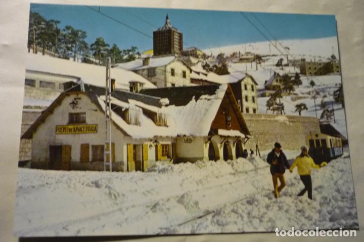 Postales: postl navacerrada puerto.-estacion ferrocarril - Foto 1