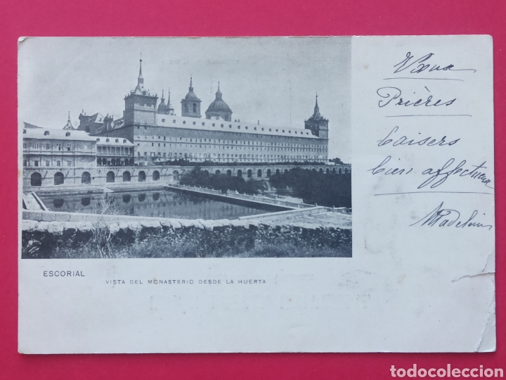 Postkarten: Escorial. Antigua postal circulada.
