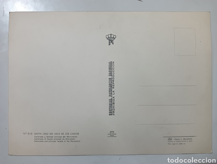 Postkarten: Valle de los Ca&iacute;dos - Postal de gran formato