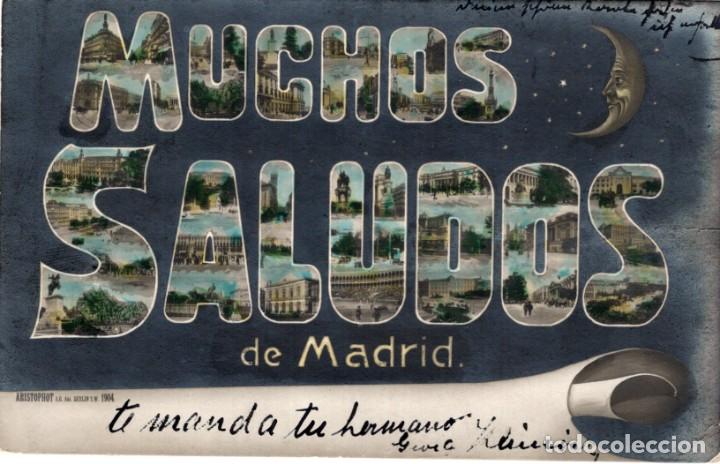 Postales: Madrid. Muchos Saludos - Foto 1