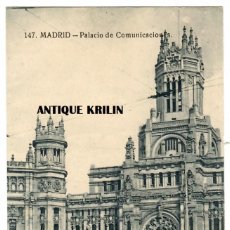 Cartoline: MADRID Nº 147 PALACIO DE COMUNICACIONES / EDICION GRAFOS