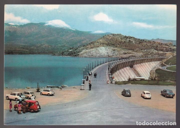 Cartes Postales: Becerril de la Sierra. *Embalse, al fondo La Maliciosa* Ed. H. A. E. n&ordm; 3. Circulada 1971.