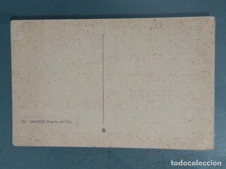 Postales: POSTAL 25 MADRID - PUERTA DEL SOL. - Foto 2