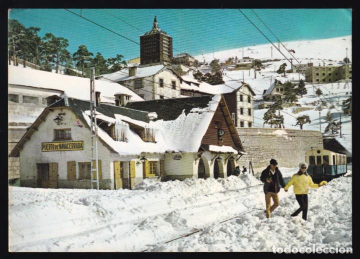 Postcards: Puerto de Navacerrada. *Estaci&oacute;n del Ferrocarril* Ed. Vistabella n&ordm; 5. Circulada 1985.