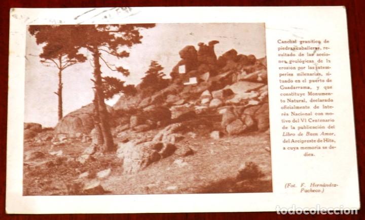 Postais: POSTAL DE MONUMENTO DEL PUERTO DE GUADARRAMA, CENTENARIO DE LA PUBLICACION DEL LIBRO DE BUEN AMOR, D