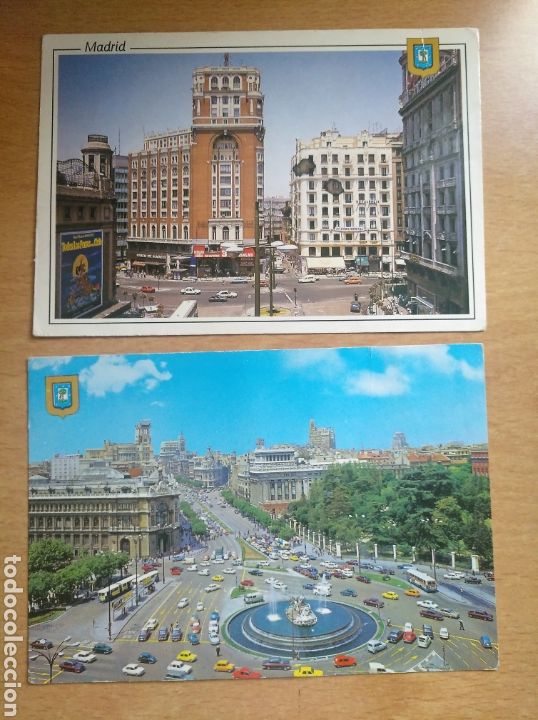 Postales: Lote 2 postales de Madrid - Foto 1