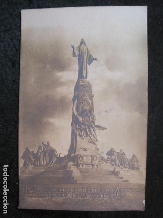 Postkarten: MADRID-MONUMENTO EN EL CERRO DE LOS ANGELES-FOTOGRAFICA-POSTAL ANTIGUA-(91.554)