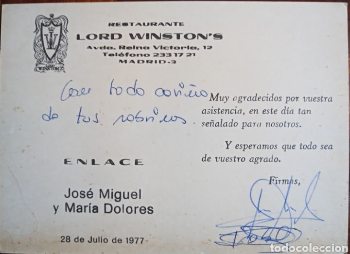 Postales: RESTAURANTE LORD WINSTONS - Foto 2