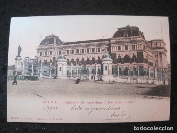 Postales: MADRID-MINISTERIO DE AGRICULTURA E INSTRUCCION PUBLICA-REVERSO SIN DIVIDIR-POSTAL ANTIGUA-(91.951)