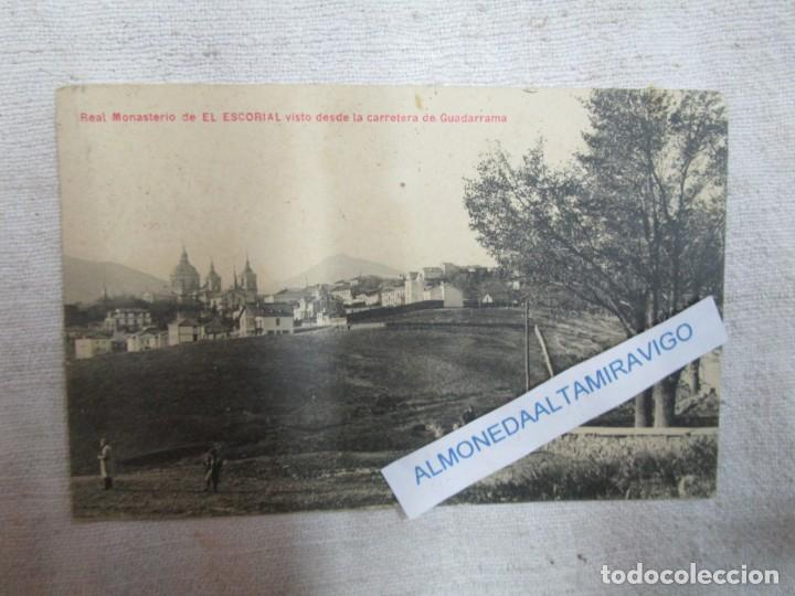 Postales: Postal ' Monasterio Escorial desde carretera Guadarrama ' serie C n&ordm; 20 s/c - Colecci&oacute;n Mora + info