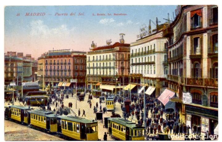 Postales: POSTAL ANTIGUA DE MADRID - PUERTA DEL SOL - Foto 1