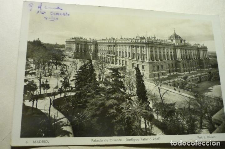 Postales: POSTAL MADRID PALACIO ORIENTE-ESCRITA CM - Foto 1