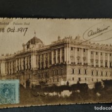 Postales: LOTE 85.1000.IMP POSTAL MADRID PALACIO REAL STAMPA MILANO - VISTO UFF.REV 1917