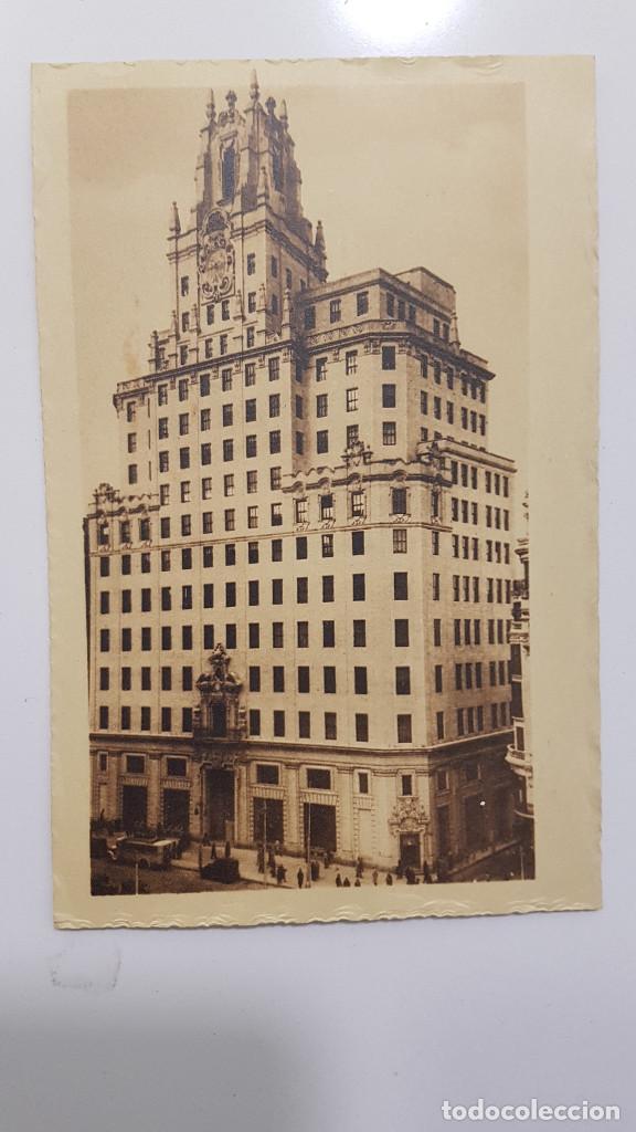 Postales: POSTAL MADRID EDIFICIO DE LA COMPA&Ntilde;IA TELEFONICA NACIONAL DE ESPA&Ntilde;A. SIN CIRCULAR. KALLMEYER - Foto 1