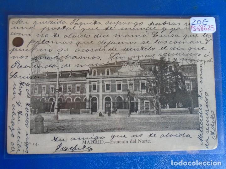 Postales: (PS-68625)POSTAL DE MADRID-ESTACION DEL NORTE