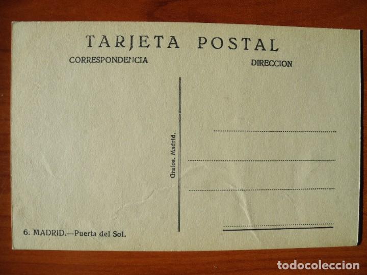 Postales: Madrid. Puerta del Sol. n. 6 Ed. Grafos. - Foto 2