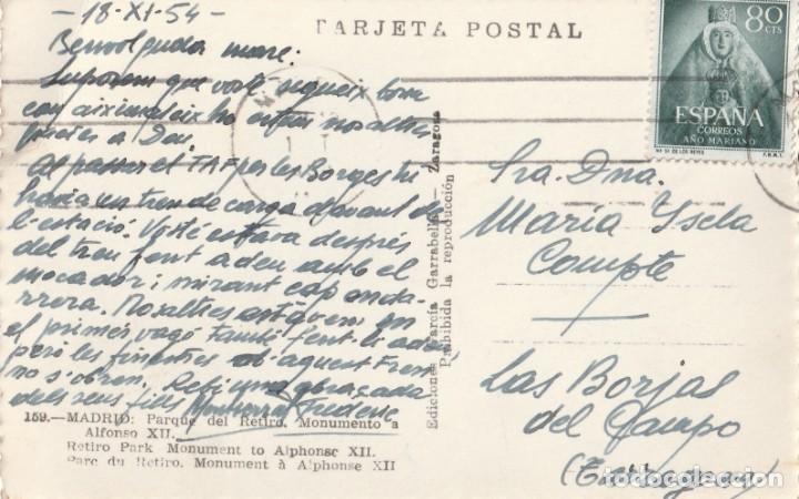 Postales: Postal de Madrid (1954) Circulada - Foto 2