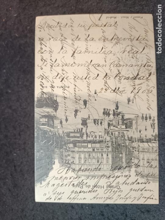 Postkarten: MADRID-GRAN HOTEL DE PARIS-PUERTA DEL SOL-HAUSER Y MENET-POSTAL ANTIGUA-(92.624)