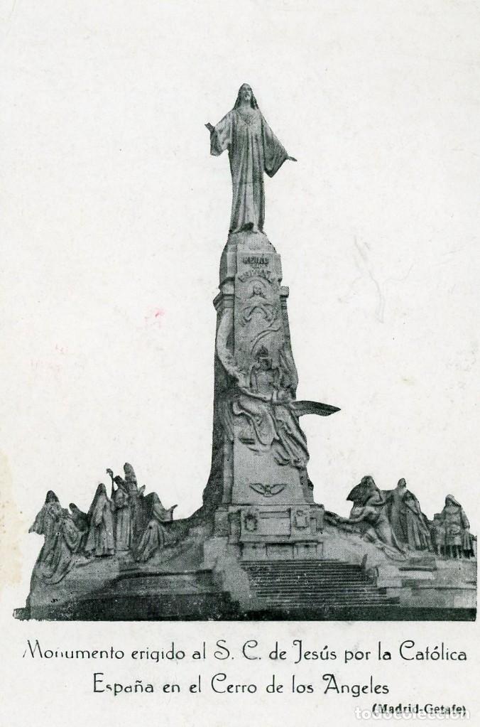Postkarten: FOTOGRAFIA. MONUMENTO AL S CORAZON DE JESUS POR LA CATOLICA ESPA&Ntilde;A EN EL CERRO DE LOS ANGELES