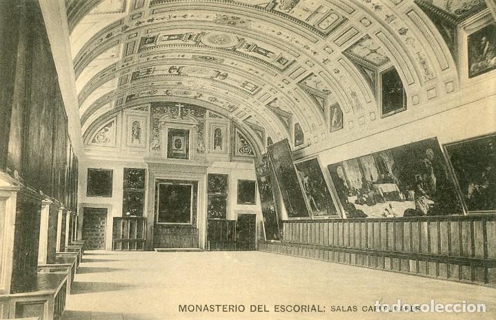 Postkarten: POSTAL. MONASTERIO DEL ESCORIAL UNA DE LAS SALAS CAPITULARES. HAUSER MENET