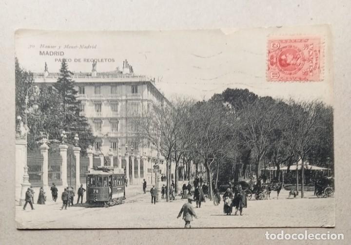 Postales: Madrid , paseo de Recoletos - Foto 1