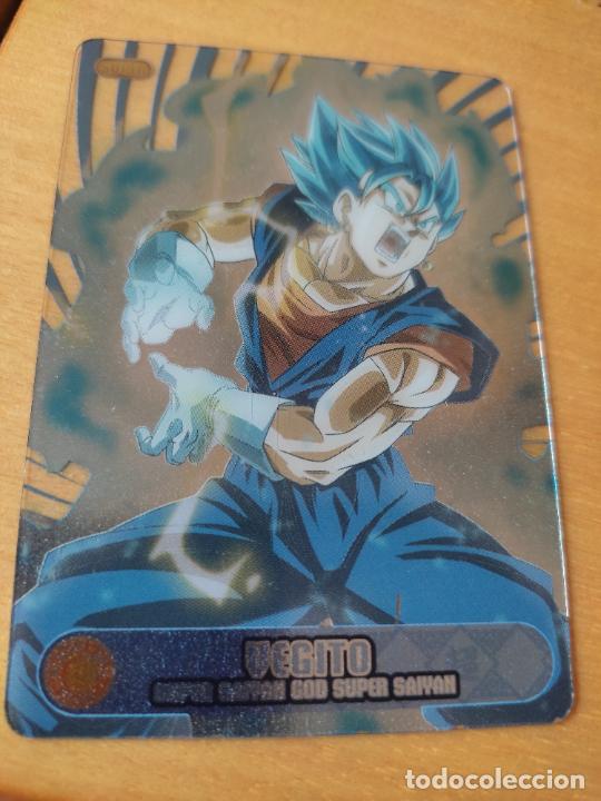 Postais: VEGITO GOD SUPER SAIYAN 64 DRAGON BALL SUPER 2021 TRADING CARD VER FOTOS