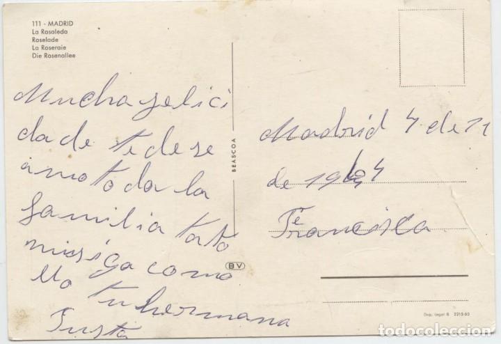 Postales: N&ordm; 111-MADRID. La Rosaleda. ED. BEASCOA - Foto 2