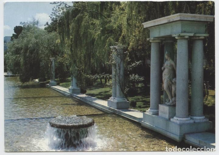 Postkarten: N&ordm; 2116-MADRID. Paseo de Recoletos. Jardines. Circulada en 1953. ED. F.A.C.S.A.