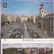 Postales: 10 POSTALES DE MADRID EN LIBRILLO - L. DOMINGUEZ ESCUDO DE ORO / 257 PUERTA DEL SOL - GLORIETA CA.... Lote 344644703