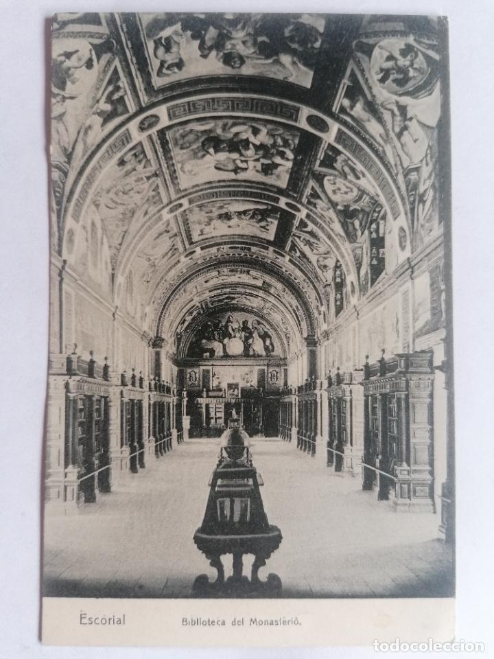 Postales: POSTAL ESCORIAL, BIBLIOTECA DEL MONASTERIO - Foto 1