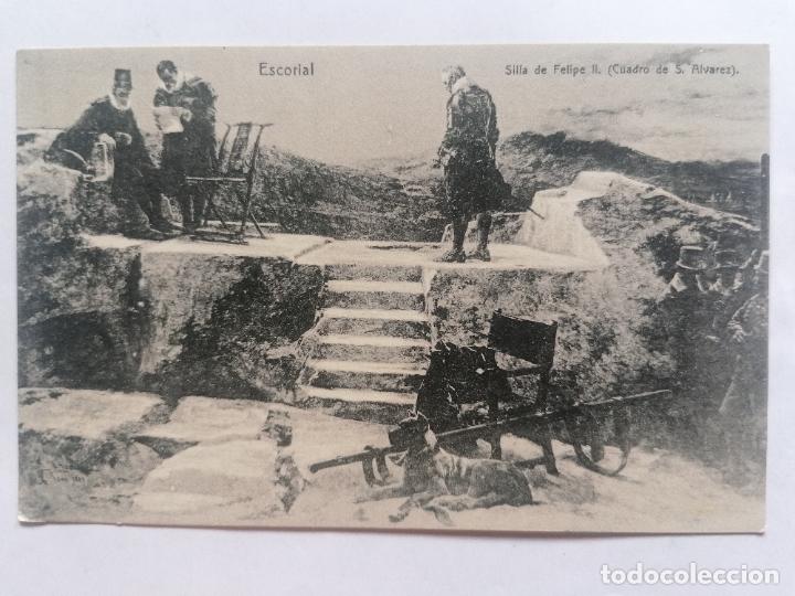 Postales: POSTAL ESCORIAL, SILLA DE FELIPE II