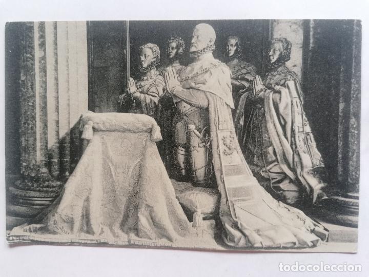 Postales: POSTAL MONASTERIO DEL ESCORIAL, ENTERRAMIENTO DE FELIPE II