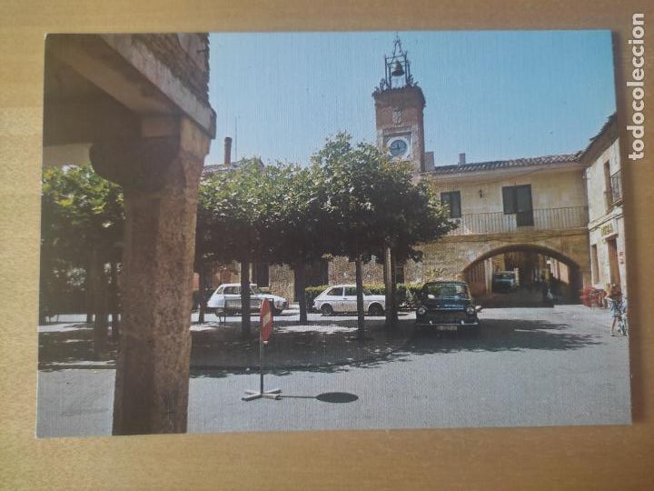 Postales: ASTUDILLO PALENCIA PLAZA MAYOR AYUNTAMIENTO ED SICILIA N&ordm; 12 ANIMADA COCHES CLASICOS