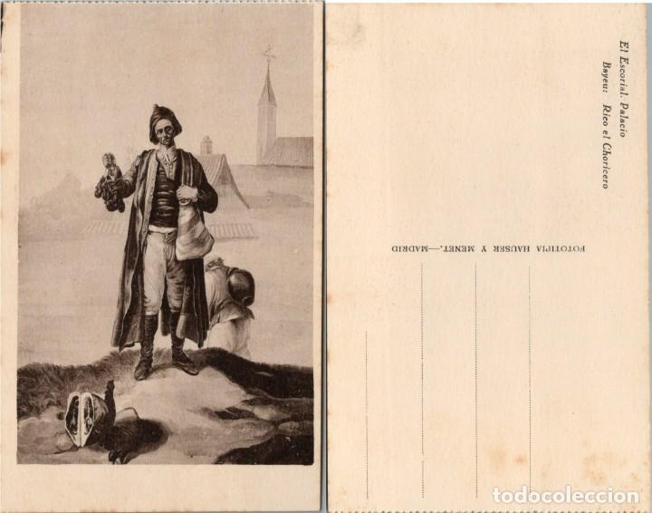 Postkarten: El Escorial - Palacio - Bayeu - Rico el Choricero - Hauser y Menet - 14x9cm