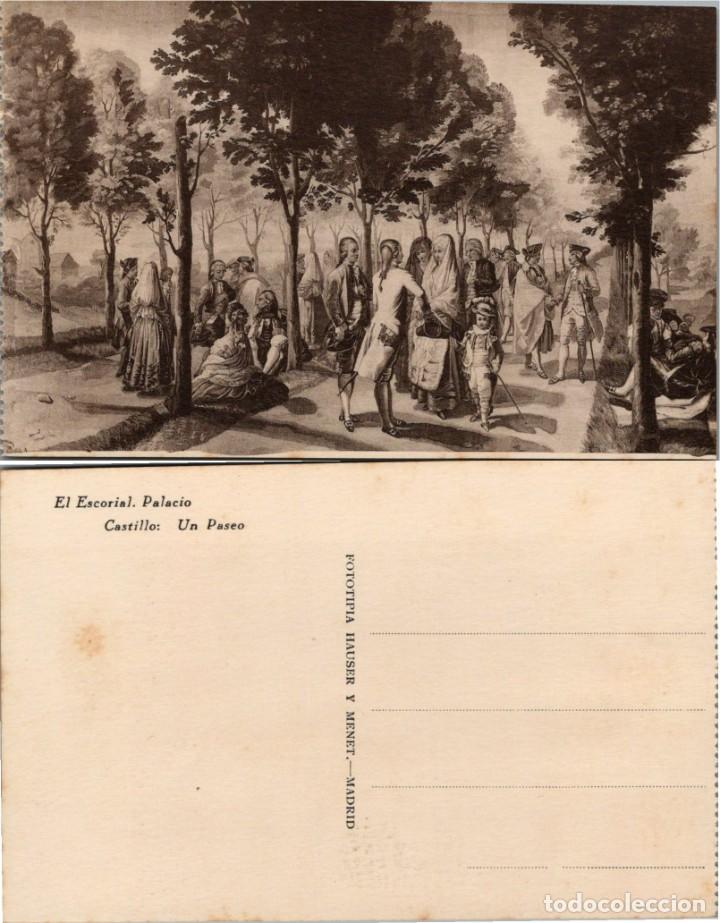Postcards: El Escorial - Palacio - Castillo - Un Paseo - Hauser y Menet - 14x9cm