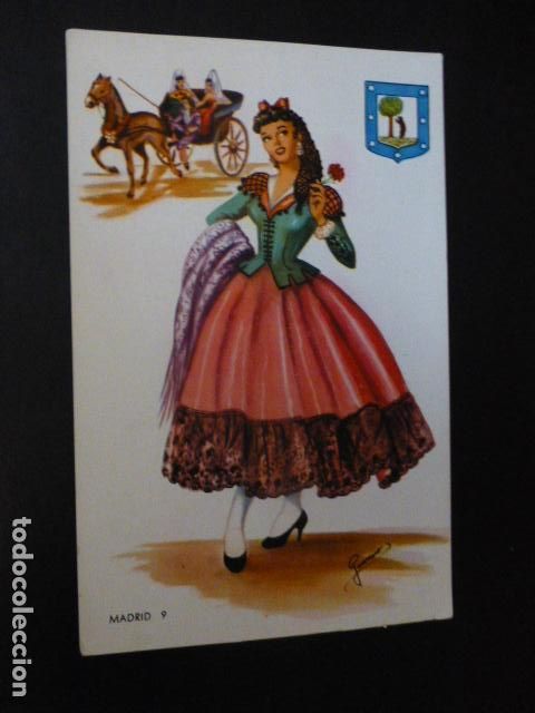 Postales: MADRID TIPO DE MUJER GOYESCA - Foto 1