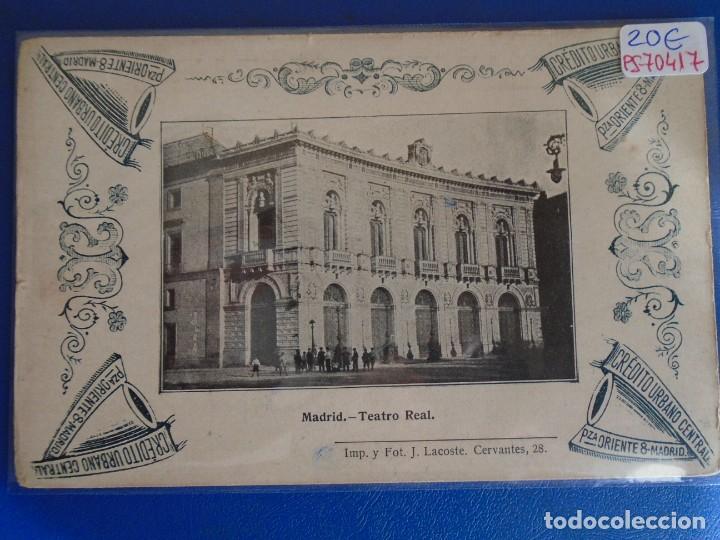 Postales: (PS-70417)POSTAL DE MADRID-TEATRO REAL.FOTO J.LACOSTE.CREDITO URBANO CENTRAL