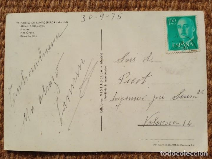 Postales: PUERTO DE NAVACERRADA - MADRID - ED VISTABELLA - Foto 2