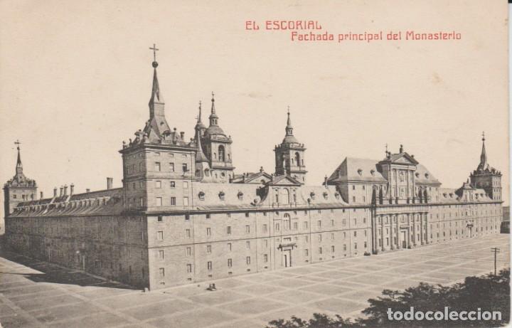 Postkarten: () EL ESCORIAL . FACHADA PRINCIPAL DEL MONASTERIO . ED. HOTEL MIRANDA