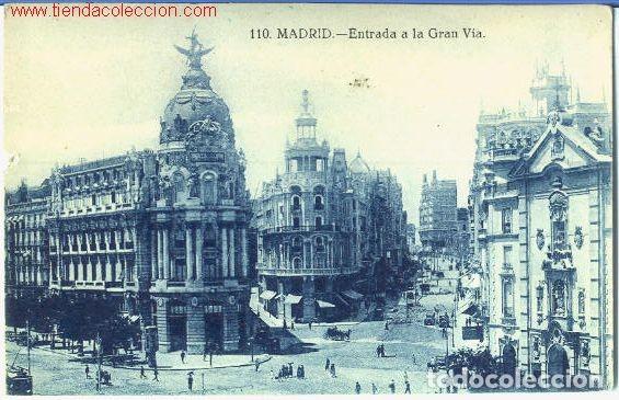 Postales: Entrada a la Gran V&iacute;a - Foto 1